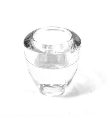 Reversible Clear Glass Votive