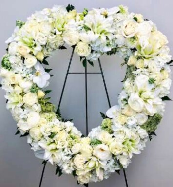 Beloved Collection: White Flower Heart