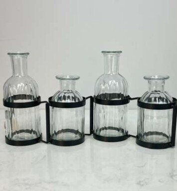 Faceted Bottle Set